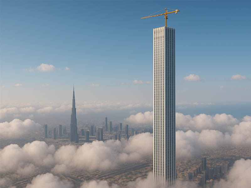 ساخت بلندترین برج مسکونی جهان در دبی